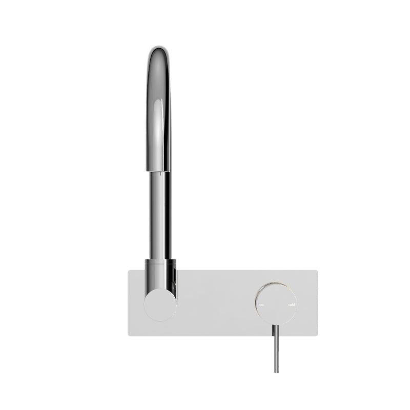 Nero Mecca Wall Basin/Bath Mixer Swivel Spout - Chrome