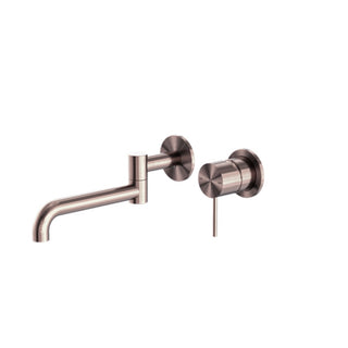 Nero Mecca Wall Basin/Bath Mixer Swivel Spout 225mm - Brushed Bronze - NR221910RBZ