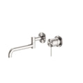 Nero Mecca Wall Basin/Bath Mixer Swivel Spout 225mm - Brushed Nickel - NR221910RBN