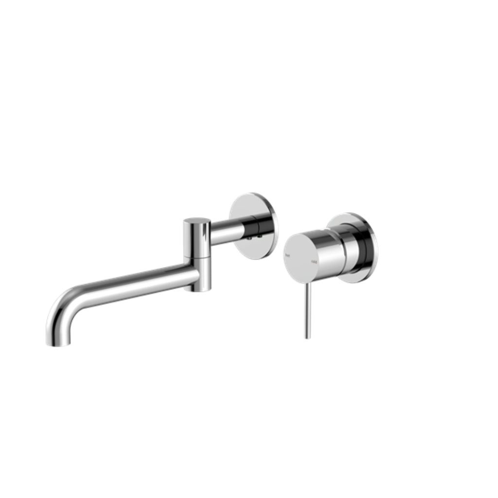 Nero Mecca Wall Basin/Bath Mixer Swivel Spout 225mm - Chrome - NR221910RCH