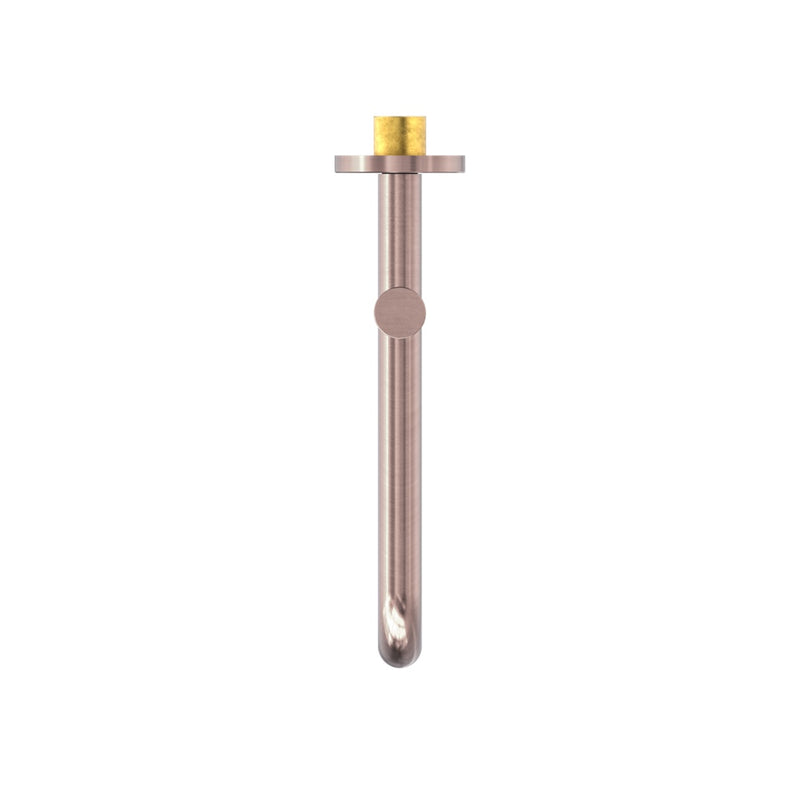 Nero Mecca Wall Mounted Swivel Basin/Bath Spout Only 225mm - Brushed Bronze