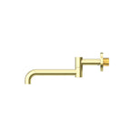 Nero Mecca Wall Mounted Swivel Basin/Bath Spout Only 225mm - Brushed Gold - NR221903gBG