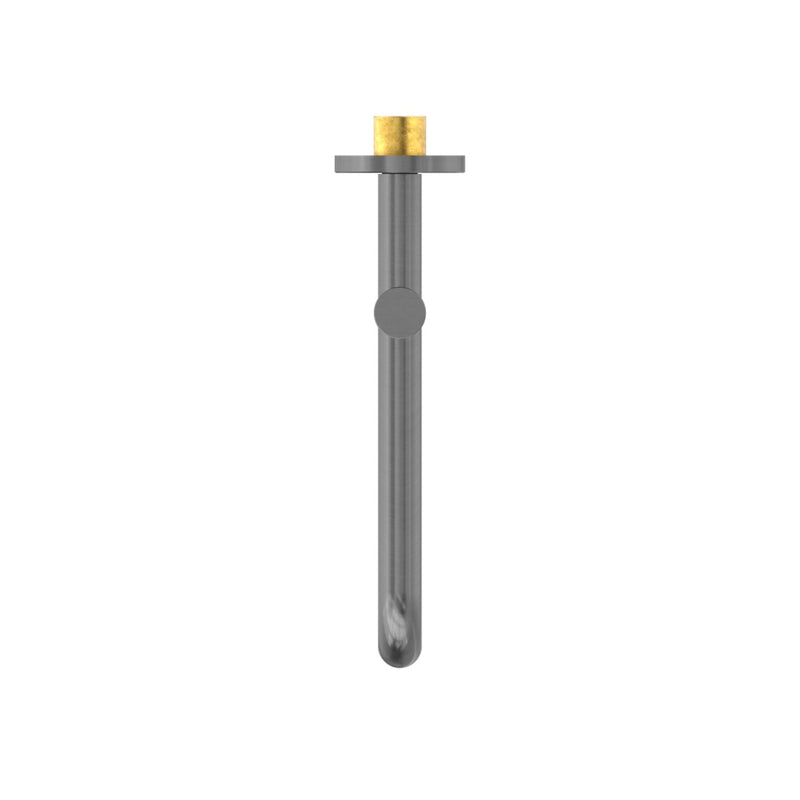 Nero Mecca Wall Mounted Swivel Basin/Bath Spout Only 225mm - Gun Metal