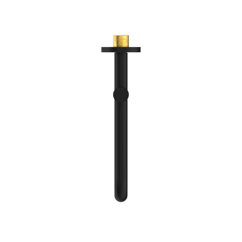 Nero Mecca Wall Mounted Swivel Basin/Bath Spout Only 225mm - Matte Black