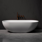 Pietra Bianca Bella 1500mm Freestanding Bath - White Matte - PB4021-15-WM