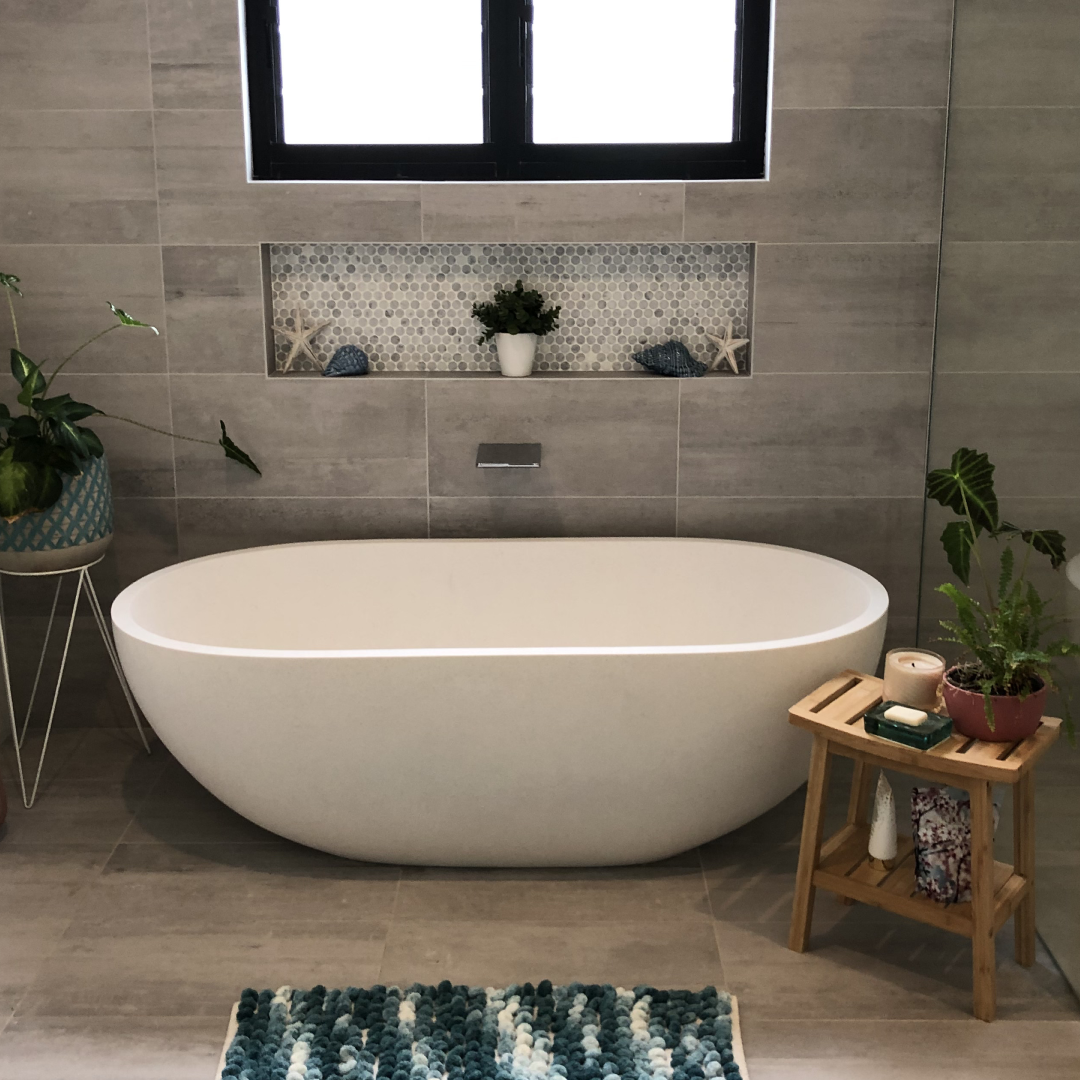 Pietra Bianca Bella 1500mm Freestanding Bath - White Matte - PB4021-15-WM