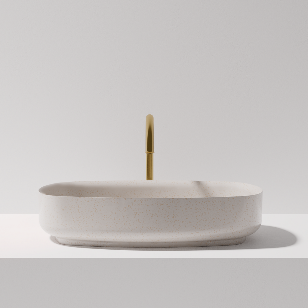 Pietra Bianca Bianca Above Counter Basin - White Matte - PB3010-WM