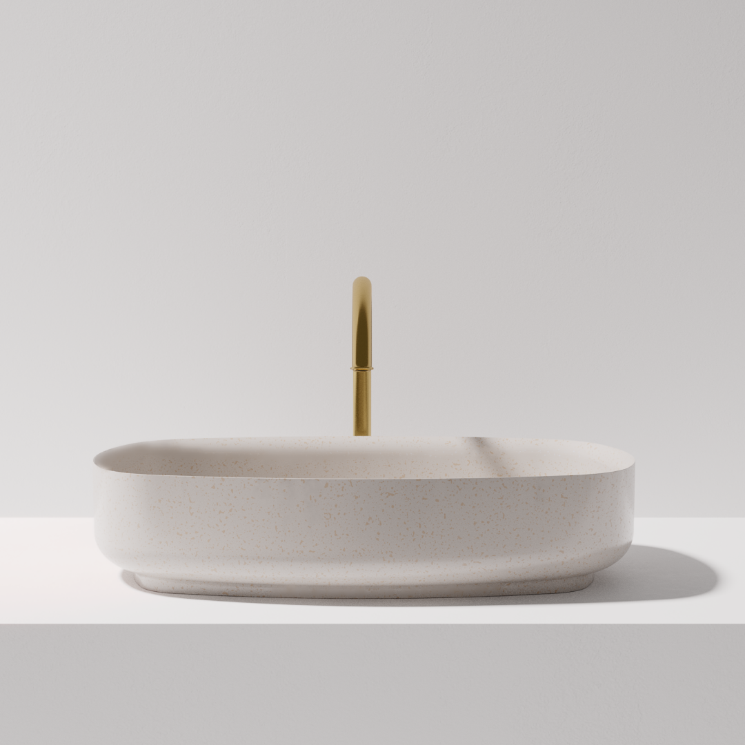 Pietra Bianca Bianca Above Counter Basin - White Matte - PB3010-WM