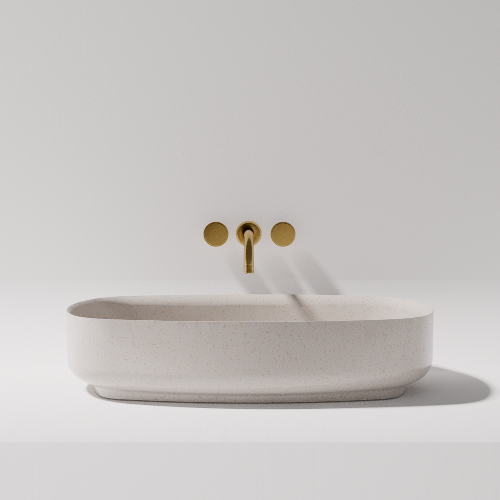 Pietra Bianca Bianca Above Counter Basin - White Matte - PB3010-WM