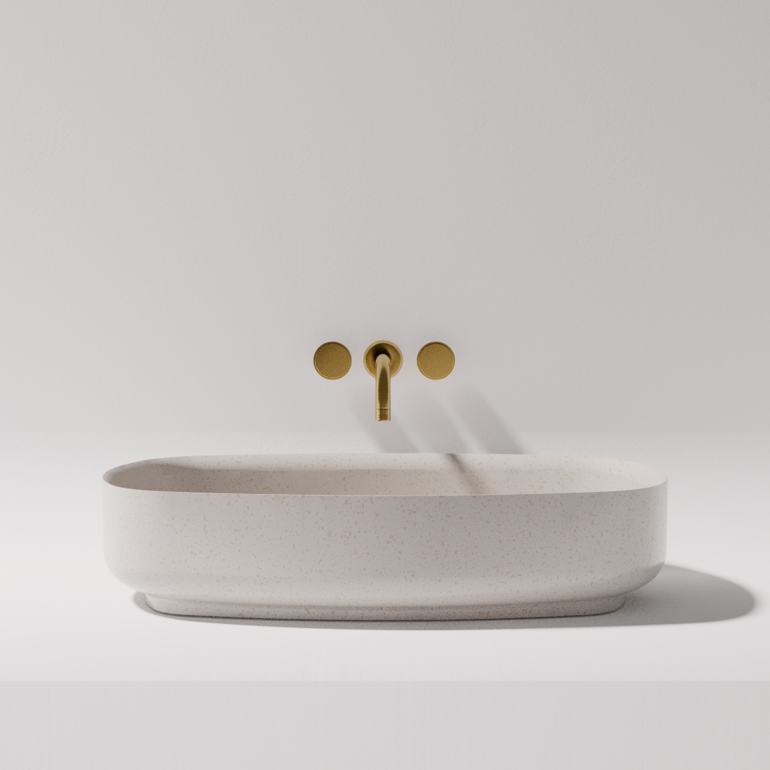 Pietra Bianca Bianca Above Counter Basin - White Matte - PB3010-WM