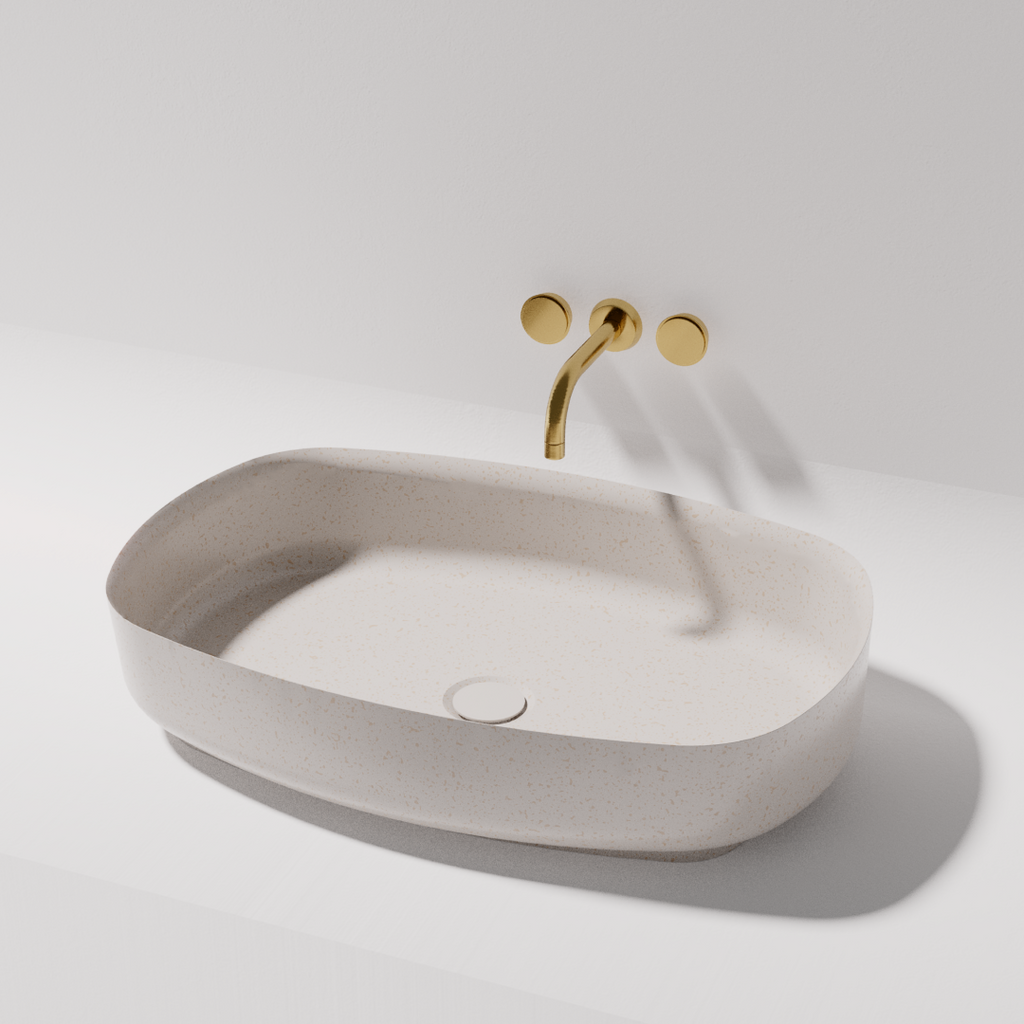 Pietra Bianca Bianca Above Counter Basin - White Matte - PB3010-WM