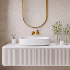 Pietra Bianca Bianca Above Counter Basin - White Matte - PB3010-WM