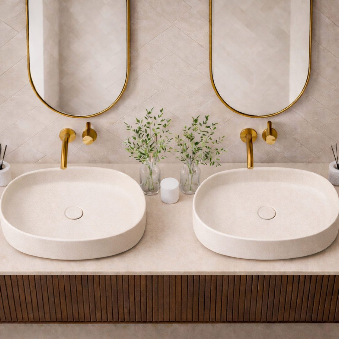 Pietra Bianca Bianca Above Counter Basin - White Matte - PB3010-WM