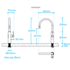 Billi Home Filtered, Boiling, Chilled Gooseneck Multifunction Tap - Urban Brass 915000GUB