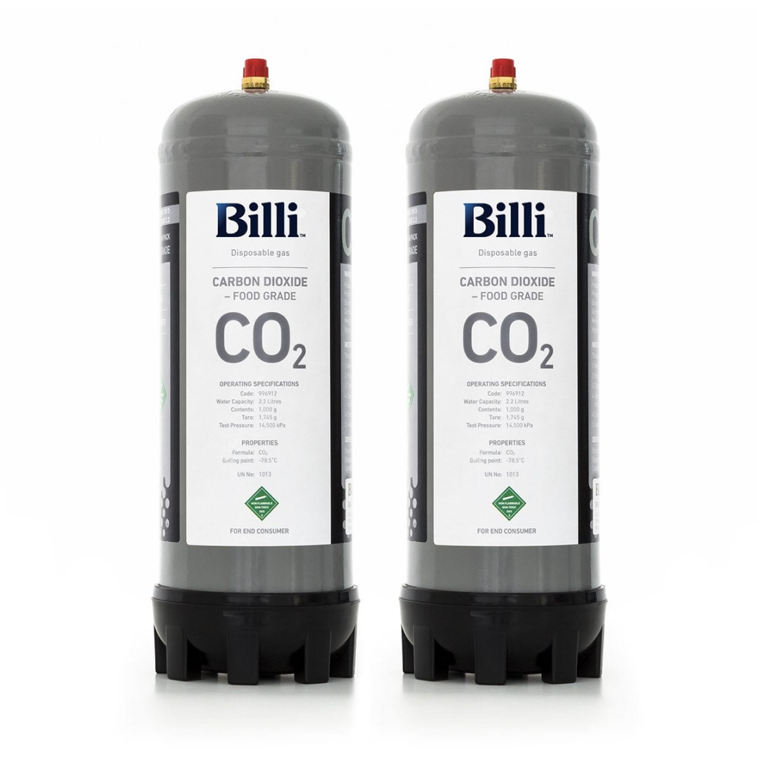 Billi Genuine 996912 Sparkling CO2 Cylinder - Twin Pack