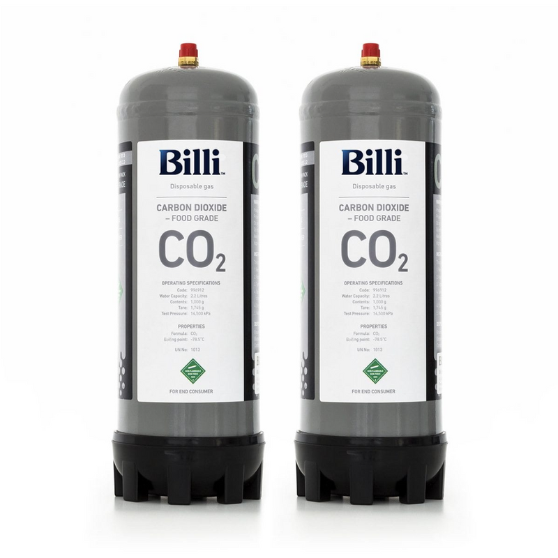 Billi 996912 Sparkling CO2 Cylinder - Twin Pack