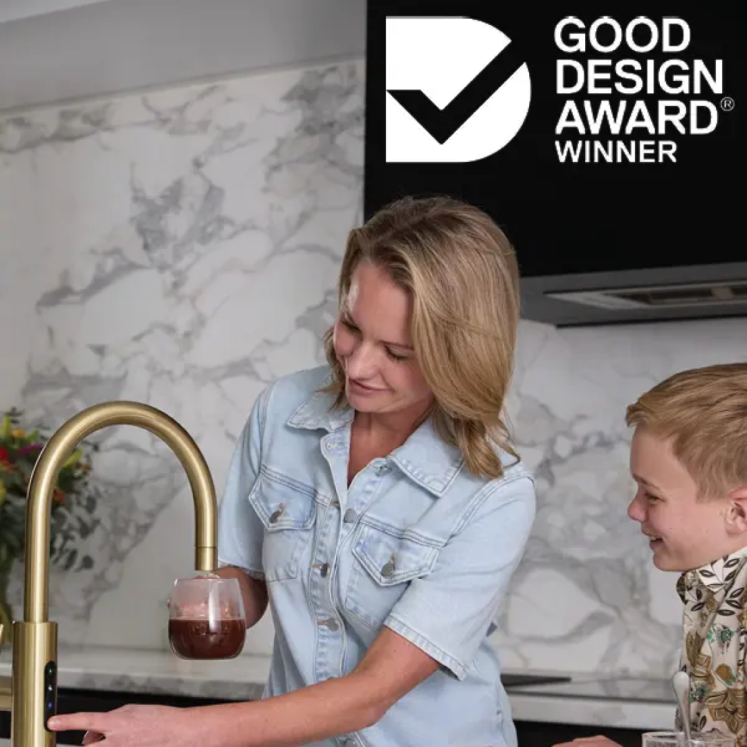 Billi Home Filtered, Boiling, Ambient Gooseneck Multifunction Tap - Urban Brass 914000GUB