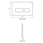 Parisi Blade Push Panel - Brushed Brass - PA230.46