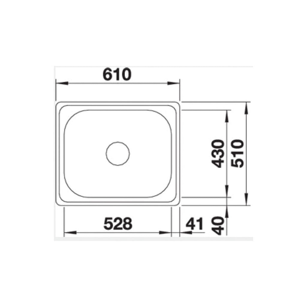 Blanco A6K5 Laundry Tub (No Tap Hole) PLENTA6K5 - 526997