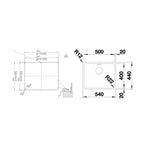 Blanco Andano 500IFN Inset-Flushmount Sink ANDANO500IFNK5 - 526897