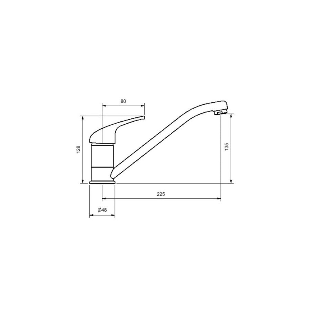 Blanco BT489 Single Lever Mixer Tap BT489 - Chrome - 526924