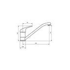 Blanco BT489 Single Lever Mixer Tap BT489 - Chrome - 526924