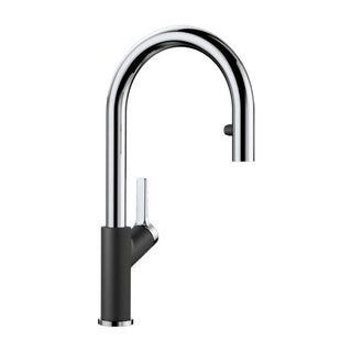 Blanco Carena Gooseneck Pull out Mixer CARENASA - Chrome & Anthracite - 525091