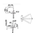 Blanco Fontas II Filtered Water Sink Mixer - Stainless Steel - 525094