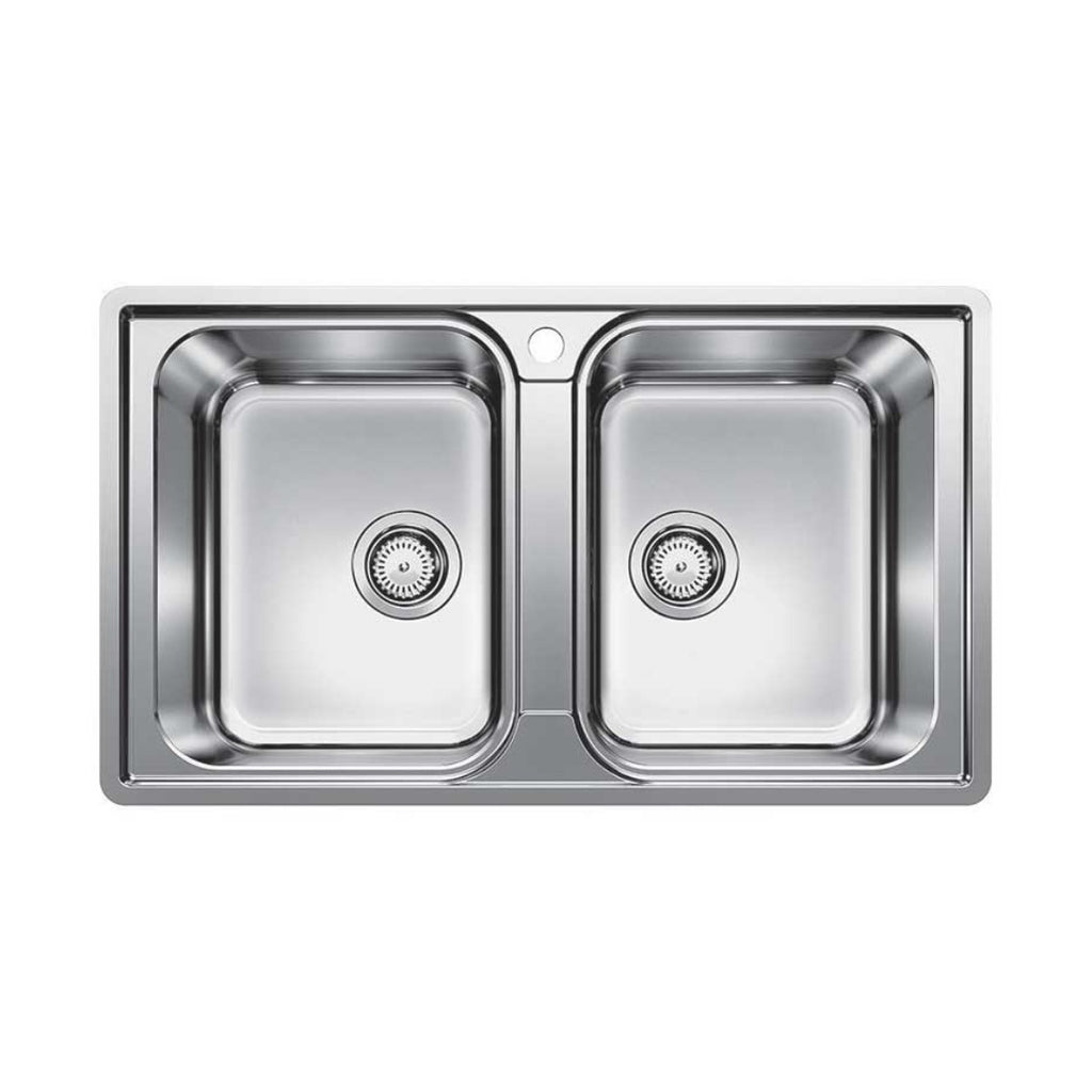 Blanco Lemis Double Bowl Inset-Flushmount Sink 860 x 500 LEMIS8IFK5 - 526991