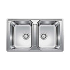 Blanco Lemis Double Bowl Inset-Flushmount Sink 860 x 500 LEMIS8IFK5 - 526991