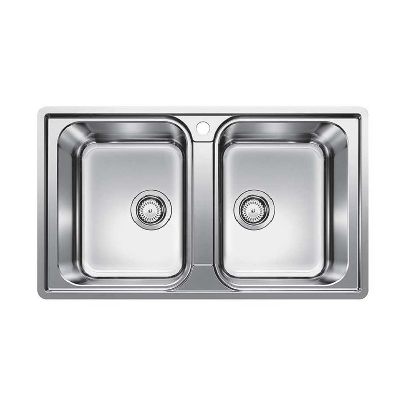 Blanco Lemis Double Bowl Inset-Flushmount Sink 860 x 500 LEMIS8IFK5 - 526991