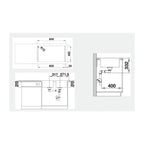 Blanco Lemis Double Bowl Inset-Flushmount Sink 860 x 500 LEMIS8IFK5 - 526991