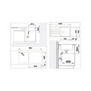 Blanco Lemis Right Hand Single Bowl with Drainer 1 Tap Hole - LEMISXL6SRIFK5 - 526994