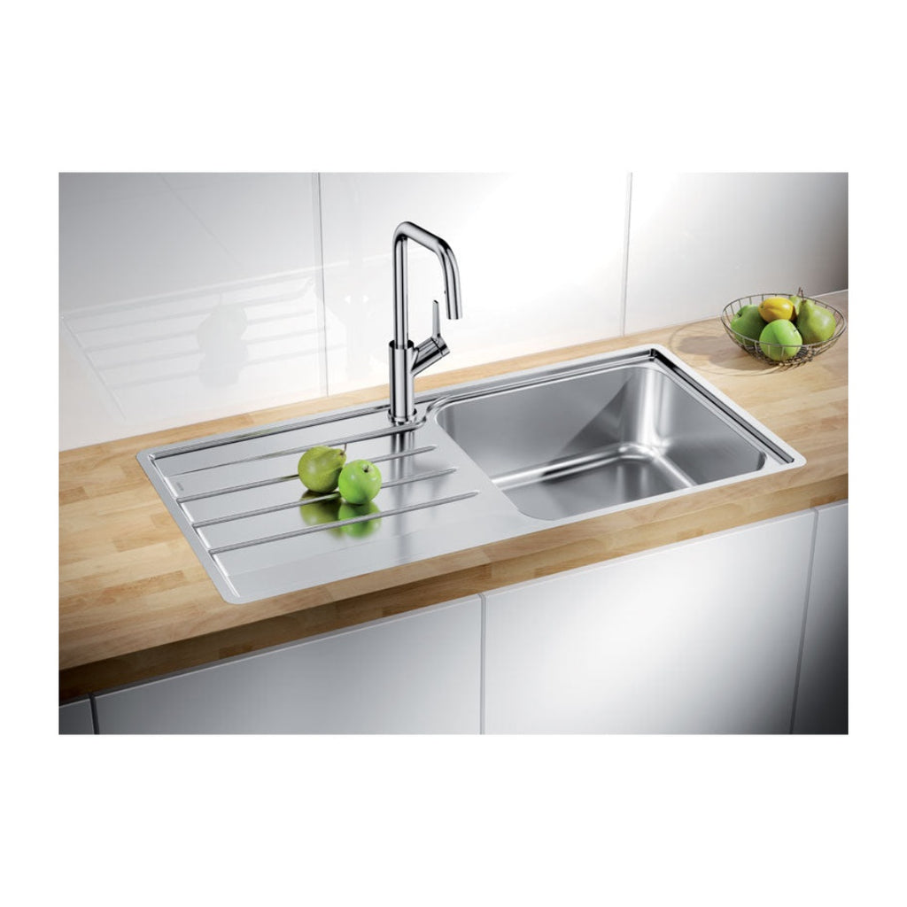 Blanco Lemis Single Bowl with Drainer 1 Tap Hole - Left LEMISXL6SLIFK5 - 526995