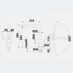 Blanco Linus Single Lever Mixer Tap LINUS - Chrome - 520522