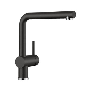 Blanco Linuss Sink Mixer Tap with Pull Out Spray - Black - 526150
