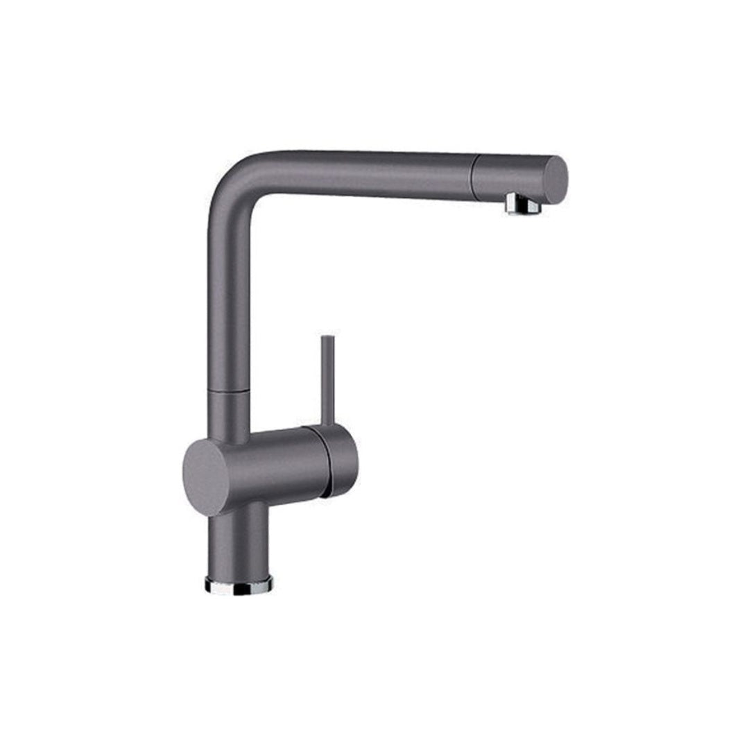 Blanco Linuss Sink Mixer Tap with Pull Out Spray - Rock Grey - 521507