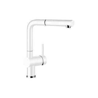 Blanco Linuss Sink Mixer Tap with Pull Out Spray - White - 519369