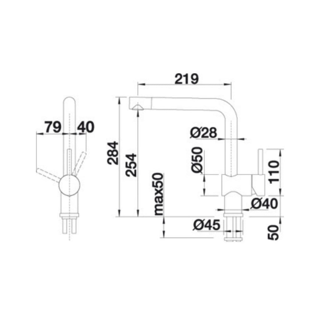 Blanco Linuss Sink Mixer with Pull Out Spray LINUSS - Chrome - 519368