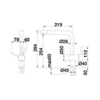 Blanco Linuss Sink Mixer with Pull Out Spray LINUSS - Chrome - 519368