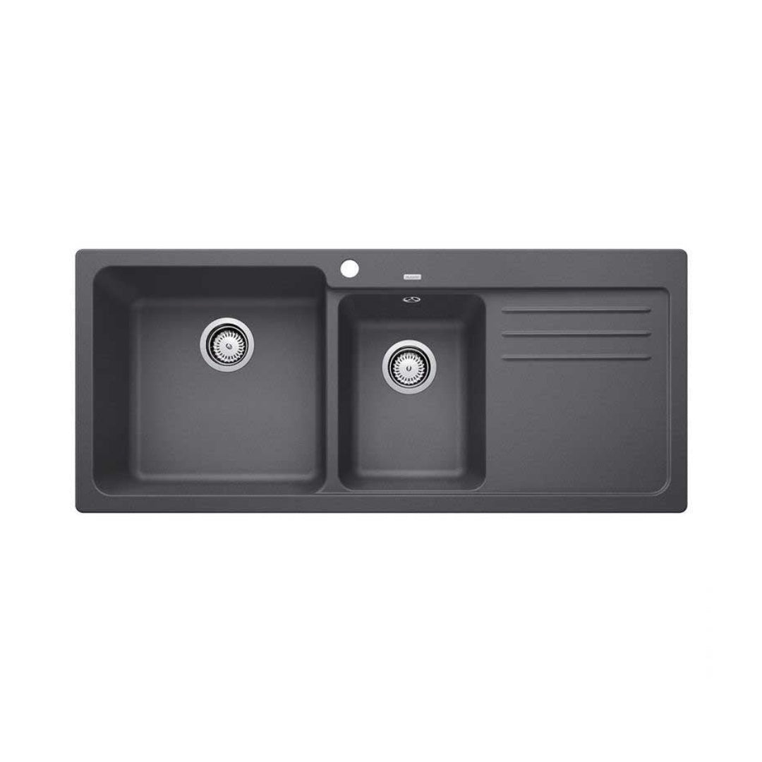 Blanco Naya 8S Inset Sink & Drainer - Rock Grey NAYA8SGK5 - 526832