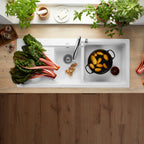 Blanco Naya 8S Right Hand Inset Sink & Drainer - White NAYA8SRWK5 - 526836