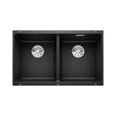 Blanco Subline 350350U Undermount Double Bowl Sink - Black SUB350350UBK5 - 526853