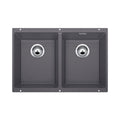 Blanco Subline 350350U Undermount Double Bowl Sink - Rock Grey - 526854