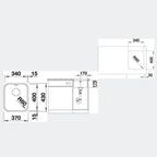 Blanco Supra 340U Undermount Sink SUPRA340UK5 - 526902