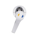 Gentec Rebel Shower Mixer with Yellow/Blue Handle - 75mm Cover Plate - Chrome - REB4000