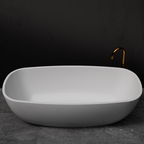 Pietra Bianca Bora 1650mm Freestanding Bath - White Matte - PBS1080-WM