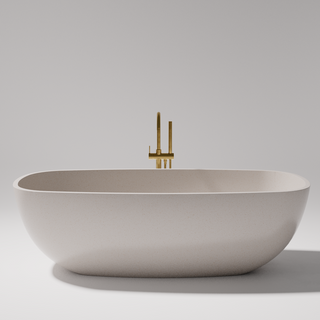 Pietra Bianca Bora 1650mm Freestanding Bath - White Matte - PBS1080-WM