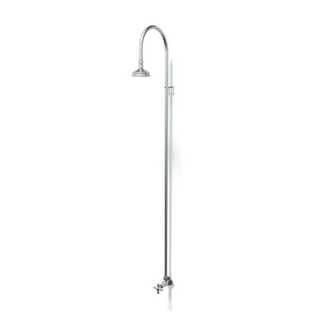Rainware Bribie Cold Outdoor Wall Mounted Overhead Shower - 316 Stainless Steel - 2001-Bribie