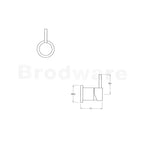 Brodware City Stik Wall Mixer - Chrome - 1.9948.00.0.01